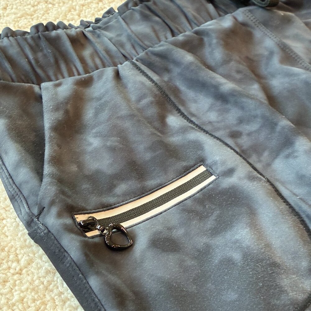 Women's Sport Joggers Sweatpants Black Gray - Picture 4 of 12